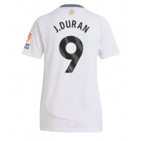 Aston Villa Jhon Duran #9 Replica Away Shirt Ladies 2024-25 Short Sleeve